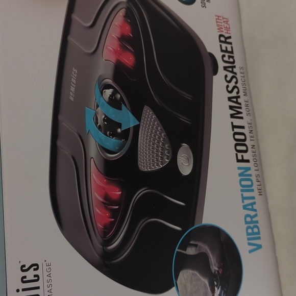 Homedics Black and Red Foot Massager with Heat - Picture 3 of 4